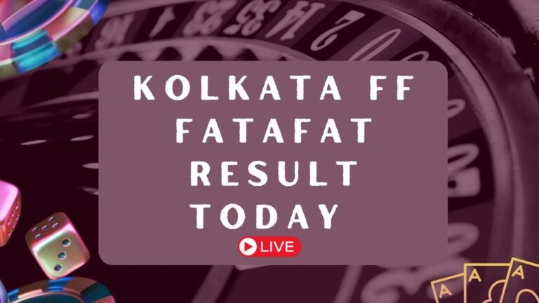 KolKata FF Fatafat Result Today